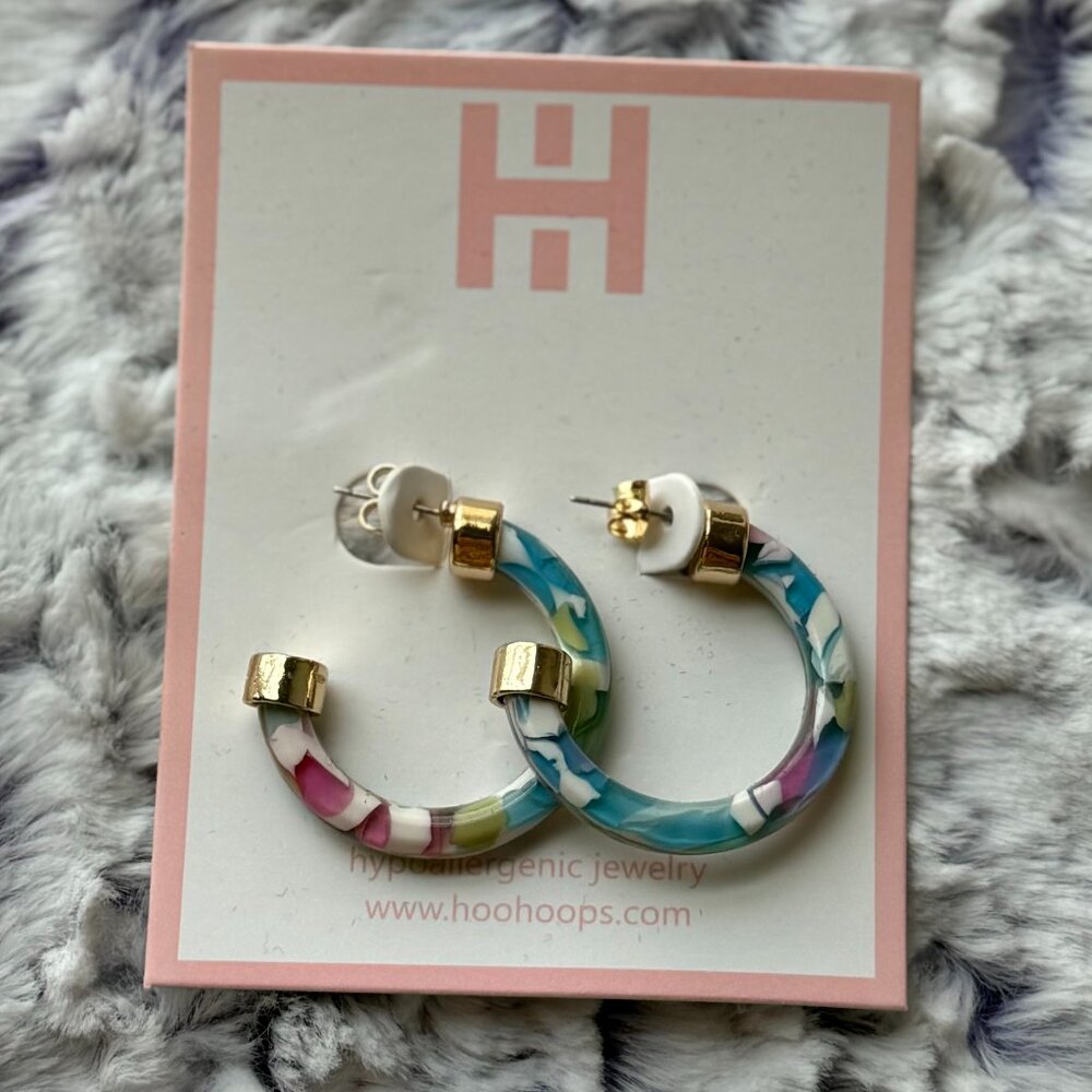 Hoo Hoops 1-inch Hoop in Rainbow Confetti